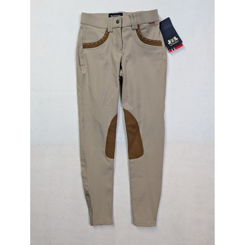 B Vertigo‎ Women Riding Breeches Pants US 22 Denise Equestrian Beige